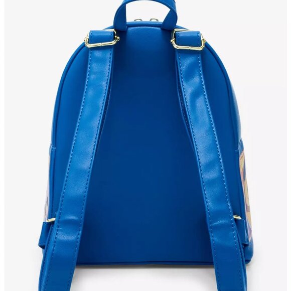 Loungefly Disney Pixar Up Mini Backpack Stained Glass Characters Balloons Bag - Picture 3 of 4